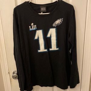 Philadelphia Eagles ladies XL Wentz 11 long sleeve black t-shirt